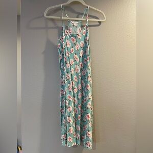 Floral Maxi Dress with Spaghetti Straps